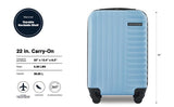 French Connection 22" Quinn Carry - On Luggage, Dusty Blue