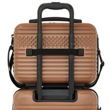 French Connection 5 Piece Mersai Luggage Travel Set, Warm Truffle