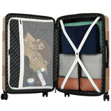 French Connection 5 Piece Mersai Luggage Travel Set, Warm Truffle