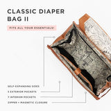 Freshly Picked Classic Diaper Bag II Backpack – Premium Vegan Leather, Large Capacity Baby Bag with Changing Pad, Stylish & Functional for Moms & Dads, Harry Potter