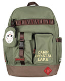Friday the 13th Backpack Camp Crystal Lake Rugged Travel Backpack w/Padded Laptop Sleeve For Men Women
