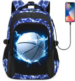 FRMARCH School Backpack for Boys - Basketball Boys Backpack for Kids Teens Elementary Middle School，18