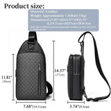 FSD. WG sling Backpack for Men Chest Bag Crossbody Shoulder Bags Travel Hiking Bag Purse for Men with Water Resistant