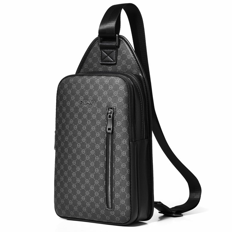 FSD. WG sling Backpack for Men Chest Bag Crossbody Shoulder Bags Travel Hiking Bag Purse for Men with Water Resistant