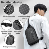 FSD. WG sling Backpack for Men Chest Bag Crossbody Shoulder Bags Travel Hiking Bag Purse for Men with Water Resistant