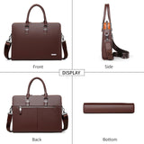 FSD.WG]Business Bag Leather Briefcase Shoulder Laptop Business Bag for Men