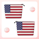 FSQDJLU Patriotic flag of USA Speck Makeup Bag Travel Toiletry Organizer Cute Cosmetic Pouch for Women Girl
