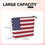 FSQDJLU Patriotic flag of USA Speck Makeup Bag Travel Toiletry Organizer Cute Cosmetic Pouch for Women Girl
