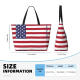 FSQDJLU Patriotic flag of USA Speck Tote Bag for Women, Large Capacity Handbag with Compartment, Lightweight Shoulder Bag for Travel Work Gym