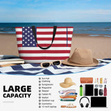 FSQDJLU Patriotic flag of USA Speck Tote Bag for Women, Large Capacity Handbag with Compartment, Lightweight Shoulder Bag for Travel Work Gym