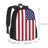 FSQDJLU Patriotic flag of USA Speck Travel Backpack, 15.6 Inch Laptop Computer Bag for Men Women