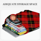 FSQDJLU Red Black Plaid Speck Drawstring Backpack Bag Sports Gym Sackpack for Women Men Small