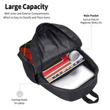 FSQDJLU Red Black Plaid Speck Travel Backpack, 15.6 Inch Laptop Computer Bag for Men Women