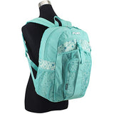 FUEL Backpack with Lunch Bag Bundle, Turquoise - Star Print