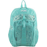FUEL Backpack with Lunch Bag Bundle, Turquoise - Star Print