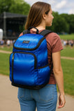 FUEL Durable Top Loader Outdoor Backpack w/Adjustable Straps, Multiple Compartments, Perfect for Travel, Hiking, Work, Classroom, Commuting - Blue Ombre