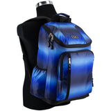 FUEL Durable Top Loader Outdoor Backpack w/Adjustable Straps, Multiple Compartments, Perfect for Travel, Hiking, Work, Classroom, Commuting - Blue Ombre