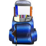 FUEL Durable Top Loader Outdoor Backpack w/Adjustable Straps, Multiple Compartments, Perfect for Travel, Hiking, Work, Classroom, Commuting - Blue Ombre