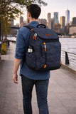 FUEL Durable Top Loader Outdoor Backpack w/Adjustable Straps, Multiple Compartments, Perfect for Travel, Hiking, Work, Classroom, Commuting - Static Camo