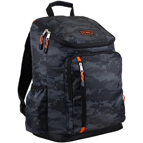 FUEL Durable Top Loader Outdoor Backpack w/Adjustable Straps, Multiple Compartments, Perfect for Travel, Hiking, Work, Classroom, | Backpacks4Less