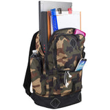 FUEL Everyday Hi - Tech Hiking Carry On Weekender Bag Luggage Rusksack Backpack, Camo/Black