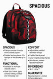 FUEL Travel Laptop Carry On Backpack Sport Shock Multi Large Compartments for College Bookbag, Hiking, Work, 18.5 x 13 x 7 Inches, Red Camouflage