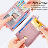 FurArt Slim Minimalist Wallet, Front Pocket Wallets, RFID Blocking, Credit Card Holder for Men - Pink
