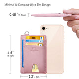 FurArt Slim Minimalist Wallet, Front Pocket Wallets, RFID Blocking, Credit Card Holder for Men - Pink