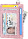 FurArt Slim Minimalist Wallet, Front Pocket Wallets, RFID Blocking, Credit Card Holder for Men - Pink