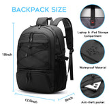 FUTURE AESTHEICS Basketball Backpack Large Sport Bag for Men，Waterproof Backpack with Separate Ball Holder Shoes Compartment，Sports Equipment Bag for Basketball，Volleyball，Soccer，Gym，Outdoor