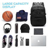 FUTURE AESTHEICS Basketball Backpack Large Sport Bag for Men，Waterproof Backpack with Separate Ball Holder Shoes Compartment，Sports Equipment Bag for Basketball，Volleyball，Soccer，Gym，Outdoor