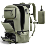 FUTURE AESTHEICS Travel backpack Carry - on Travel Backpack For Women Men Flight Approved Business Weekender Overnight Waterproof Daypack (Green)