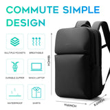 FUTURE AESTHETICS Smart Waterproof Travel Backpack Business Flight Approved Carry on Backpack for Men Women ，Large Capacity Laptop Backpack，Water Resistant Computer Backpack Fits 16 Inch Laptop（Black）