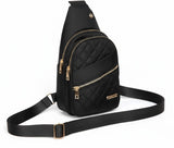 FZRPBRF Small Sling Bag for Women Multi-Pockets Crossbody Bags Daypack Sling Backpack for Travel Daily Outdoor