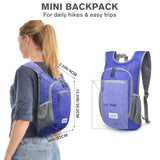 G4Free 10L/15L Hiking Backpack Lightweight Packable Hiking Daypack Small Travel Outdoor Foldable Shoulder Bag