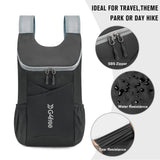 G4Free 11L Hiking Backpack Small Ultra light Packable Backpack Travel Bag for Women Men Casual Outdoor Camping Daypack (Black)