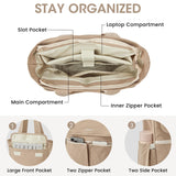 G4Free 2 in 1 Tote Backpack Fits 15" Laptop, Women Bag Daypack for College, Work, Teacher, Nurse - Khaki