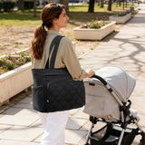 G4Free 3 in 1 Diaper Bag with Insulated Pockets Baby Backpack for Women Men Toddler Diaper Tote with Stroller Buckle Travel Work-Black