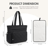 G4Free 3 in 1 Diaper Bag with Insulated Pockets Baby Backpack for Women Men Toddler Diaper Tote with Stroller Buckle Travel Work-Black