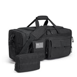 G4Free 3 - in - 1 Duffle Bag for Travel, Large Gym Duffle Backpack for Men Women with Shoes Compartment and Wet Pocket, Black