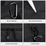 G4Free 3 - in - 1 Duffle Bag for Travel, Large Gym Duffle Backpack for Men Women with Shoes Compartment and Wet Pocket, Black