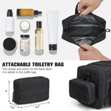 G4Free 3 - in - 1 Duffle Bag for Travel, Large Gym Duffle Backpack for Men Women with Shoes Compartment and Wet Pocket, Black