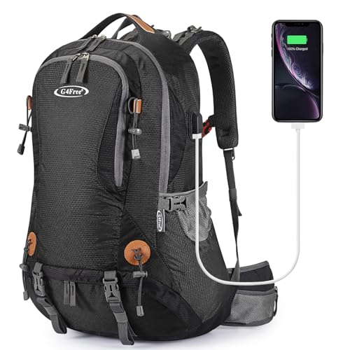 G4Free 50L Hiking Backpack Waterproof Daypack Outdoor Camping Climbing Backpack with Rain Cover for Men Women | Backpacks4Less