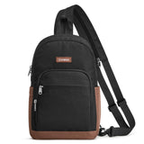 G4Free Sling Bag Crossbody Backpack Small Convertible Crossbody Bag for Women Men Sling Backpack for Travel with RFID Pocket Black & Brown