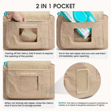 G4Free Small Diaper Bag for Baby Girl and Boy, Mini Sling Diaper Bag Fanny Pack with Portable Changing Pad (khaki)
