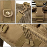 G4Free Tactical Sling Backpack Big Molle EDC Assault Range Bag Pack Military Style for Concealed Carry(Tan)