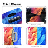 GANNEPIE Suitcase Cover Washable Travel Luggage Protector Anti - Scratch Colorful Flames Printed Luggage Cover for 29 - 32 Inch
