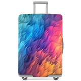 GANNEPIE Suitcase Cover Washable Travel Luggage Protector Anti-Scratch Colorful Flames Printed Luggage Cover for 29-32 Inch