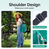 Garden Sprayer 2 Gallon,Battery Powered Sprayer with 5 Mist Nozzles,Telescopic Rod Electric Backpack Sprayers in Lawn & Garden