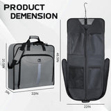 Garment Bags for Travel,46.5'' Waterproof Carry on Garment Bag for Hanging Clothes,Foldable Suit Bag for Travel Business